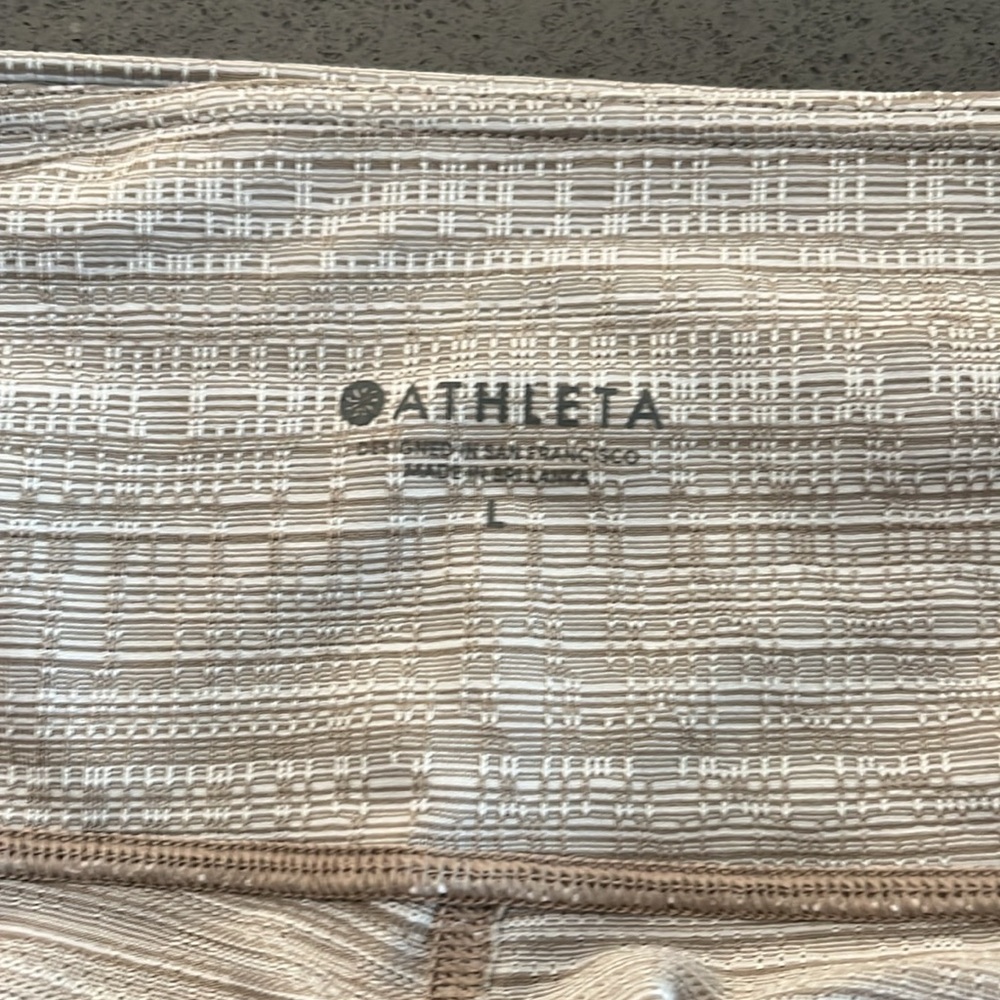 Athleta | Chaturanga Jacquard Tights | Tan | Various - Picture 9 of 10